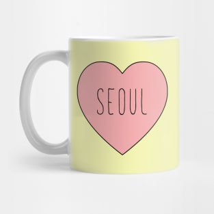 I Love Seoul Heart Mug